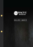 THE WAGYU Restaurant Grand Menu